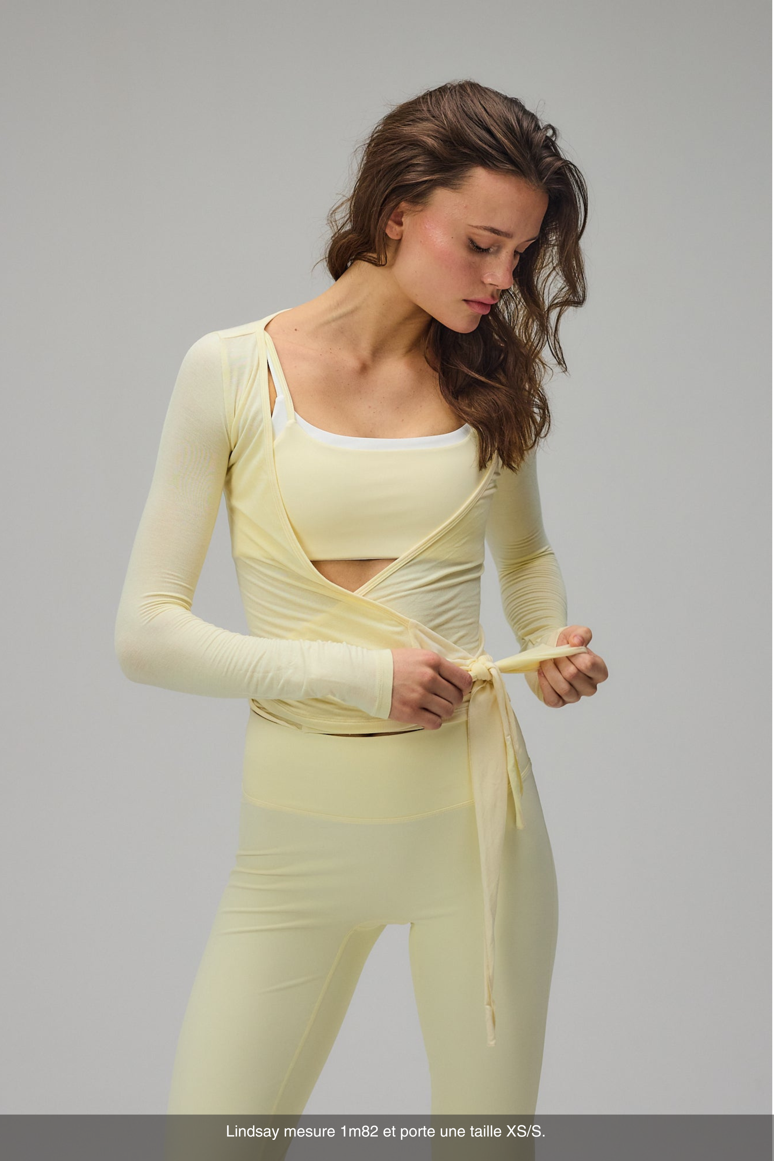 Chemisier Croisé – Jaune Citron