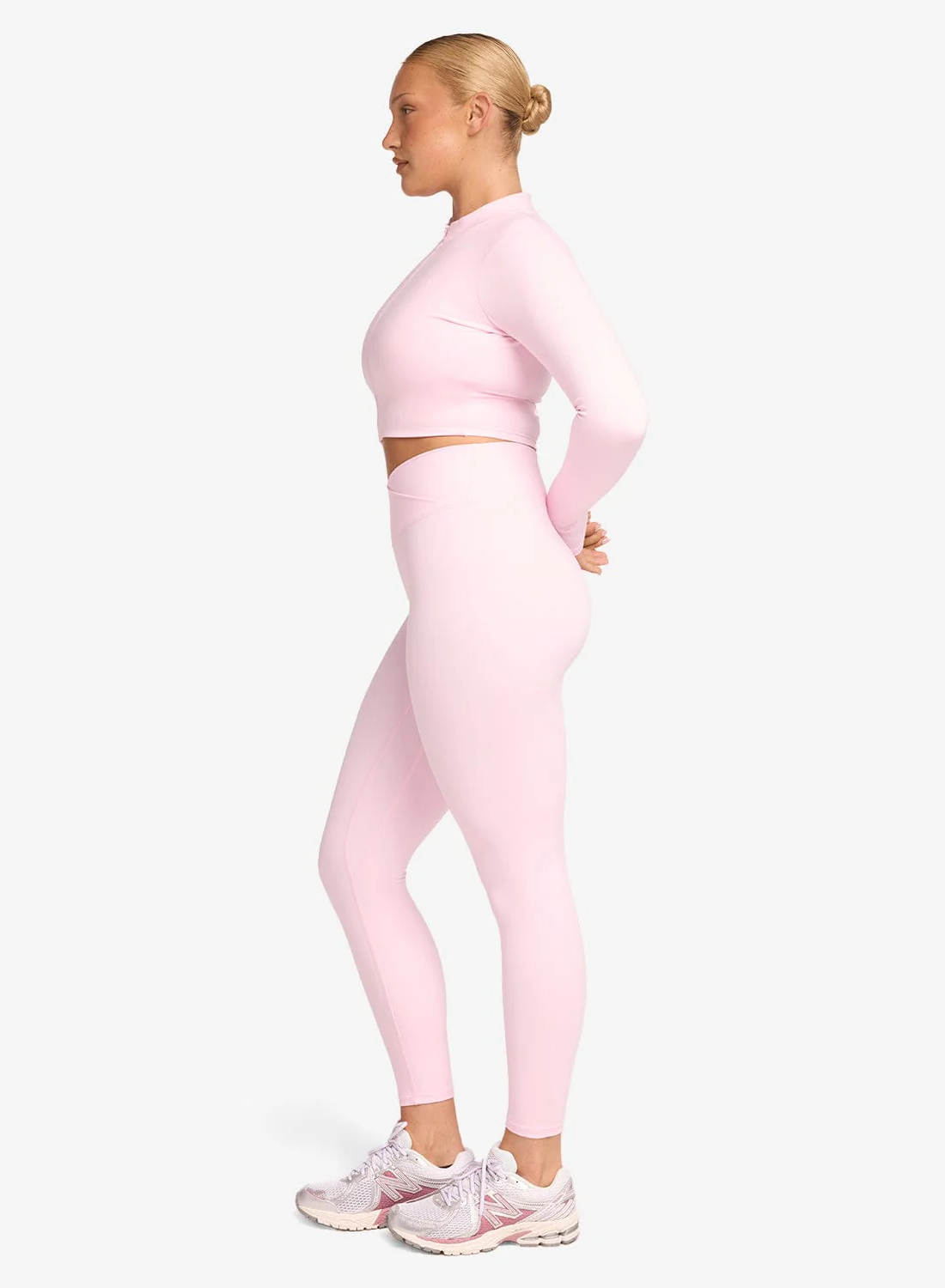 Legging Croisé – Rose Doux