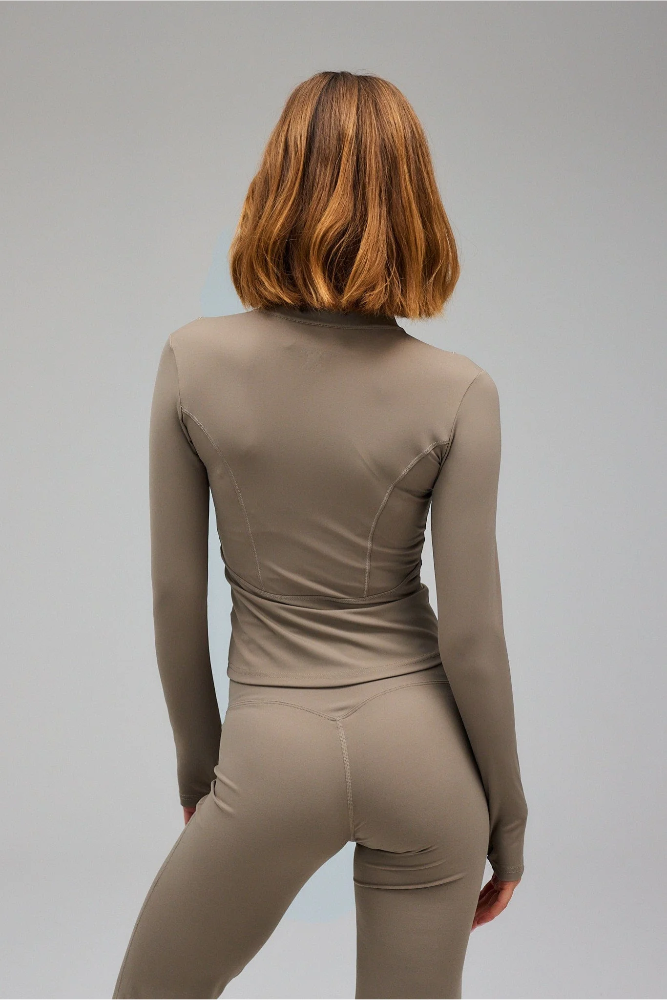 Veste Zip – Beige Sable