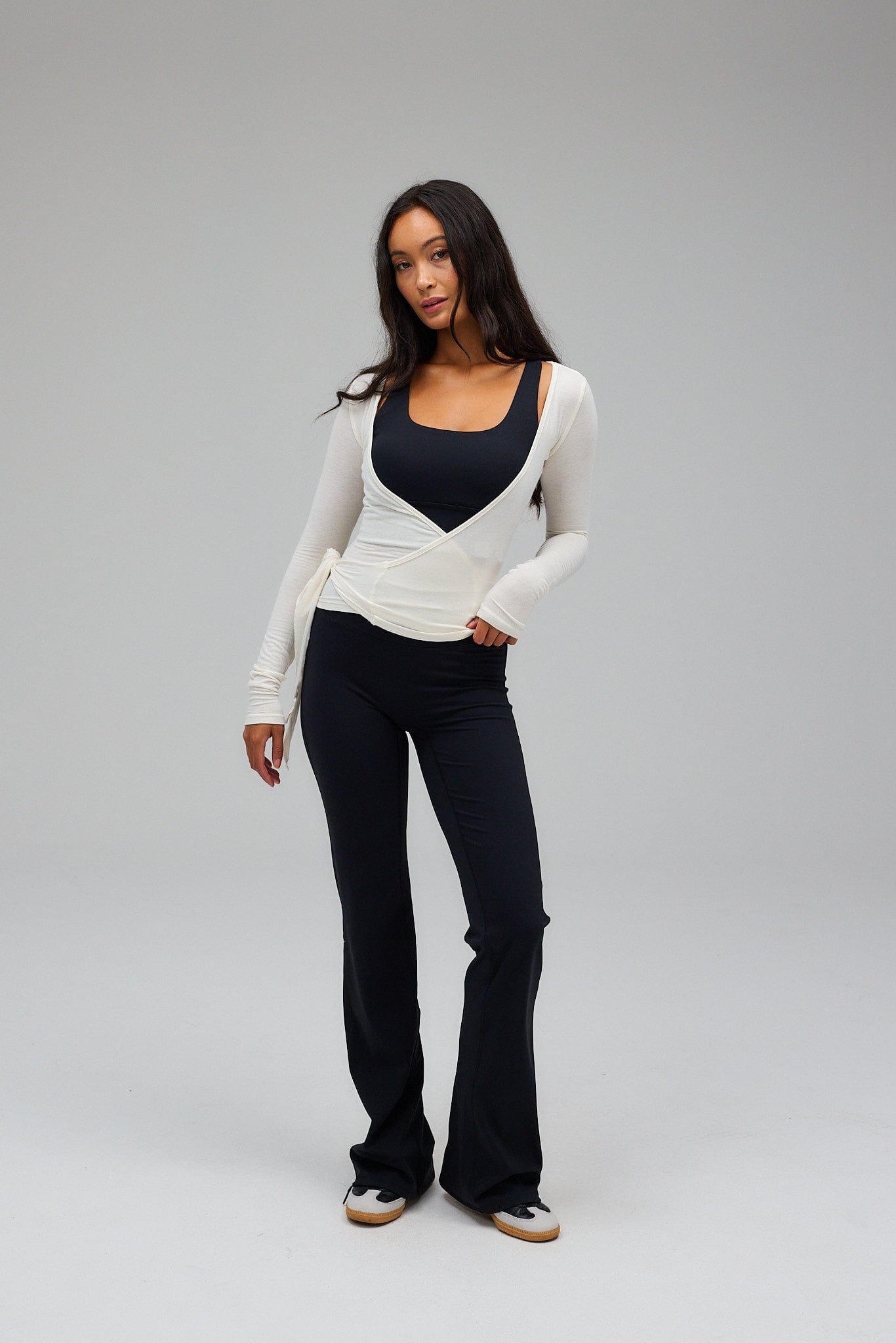 Pantalon Yoga Évasé - Noir