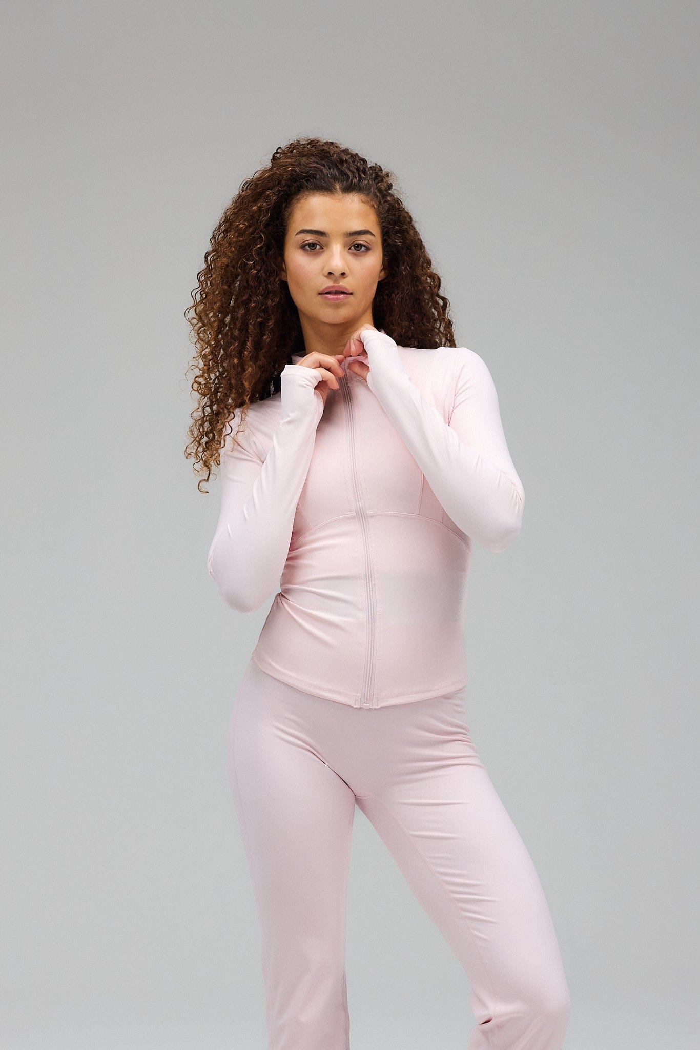 Veste Zip – Rose Doux