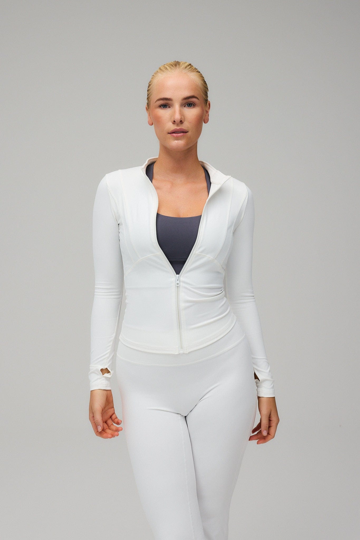 Veste Zip – Blanche