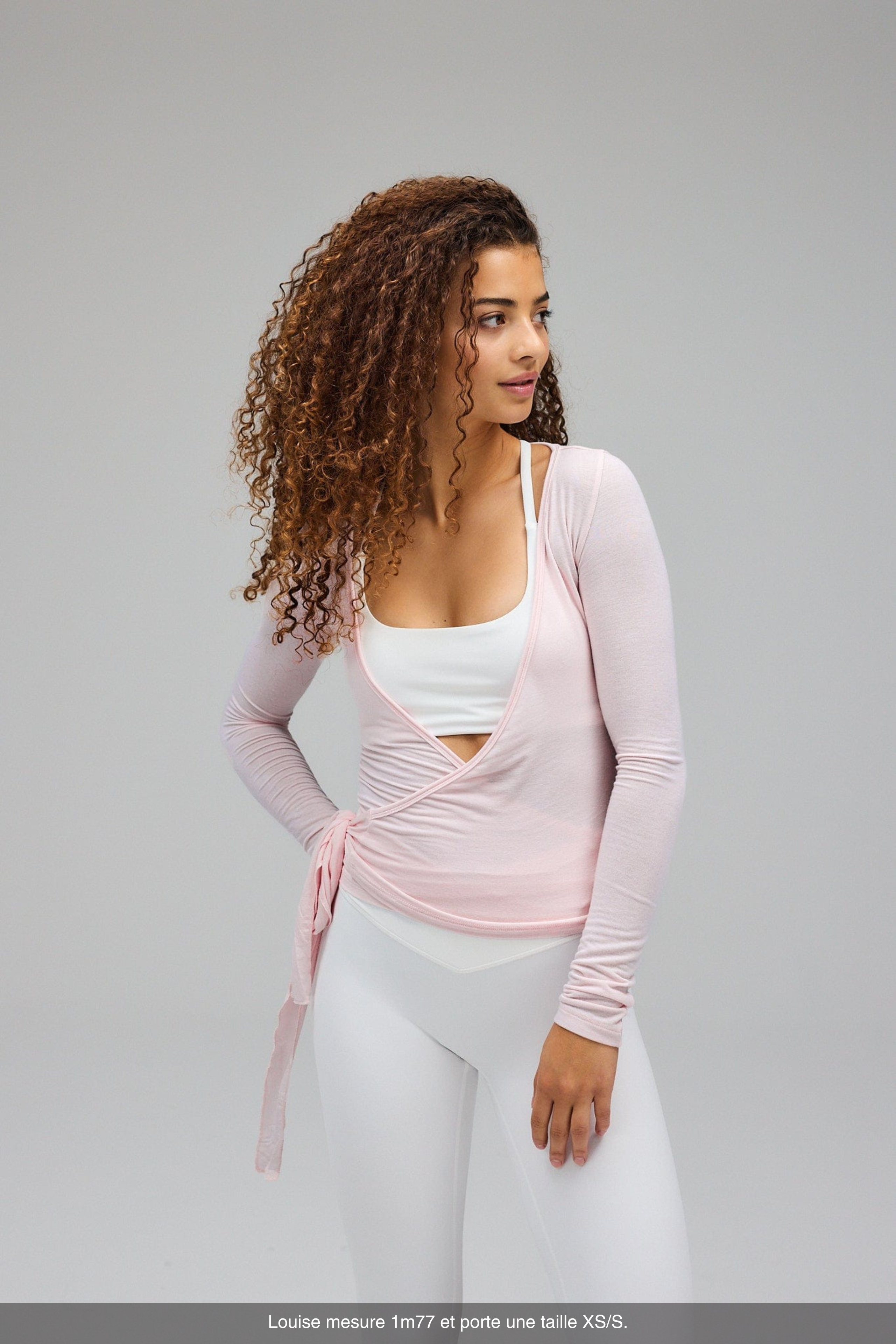 Chemisier Croisé – Rose Doux