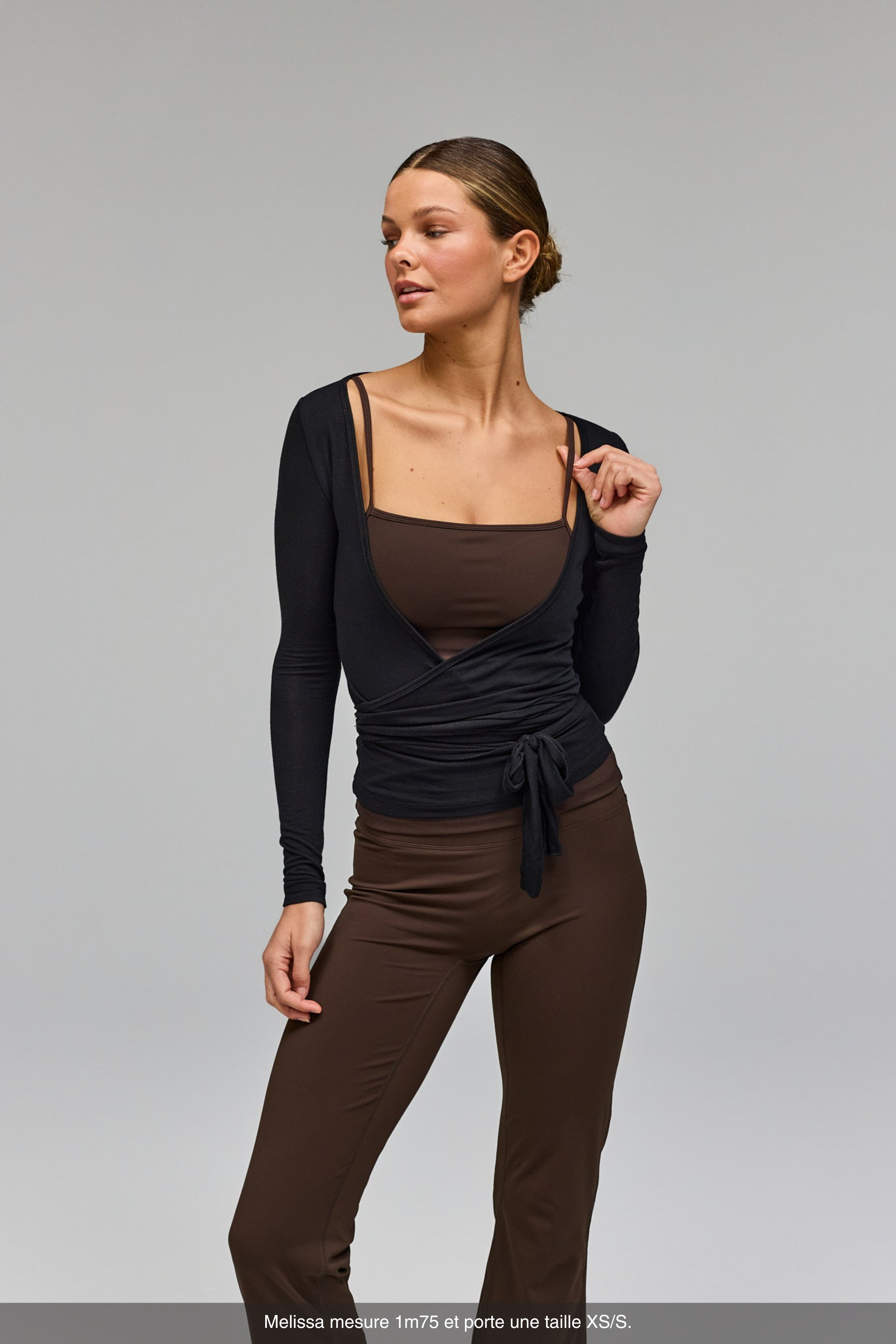 Chemisier Croisé – Noir