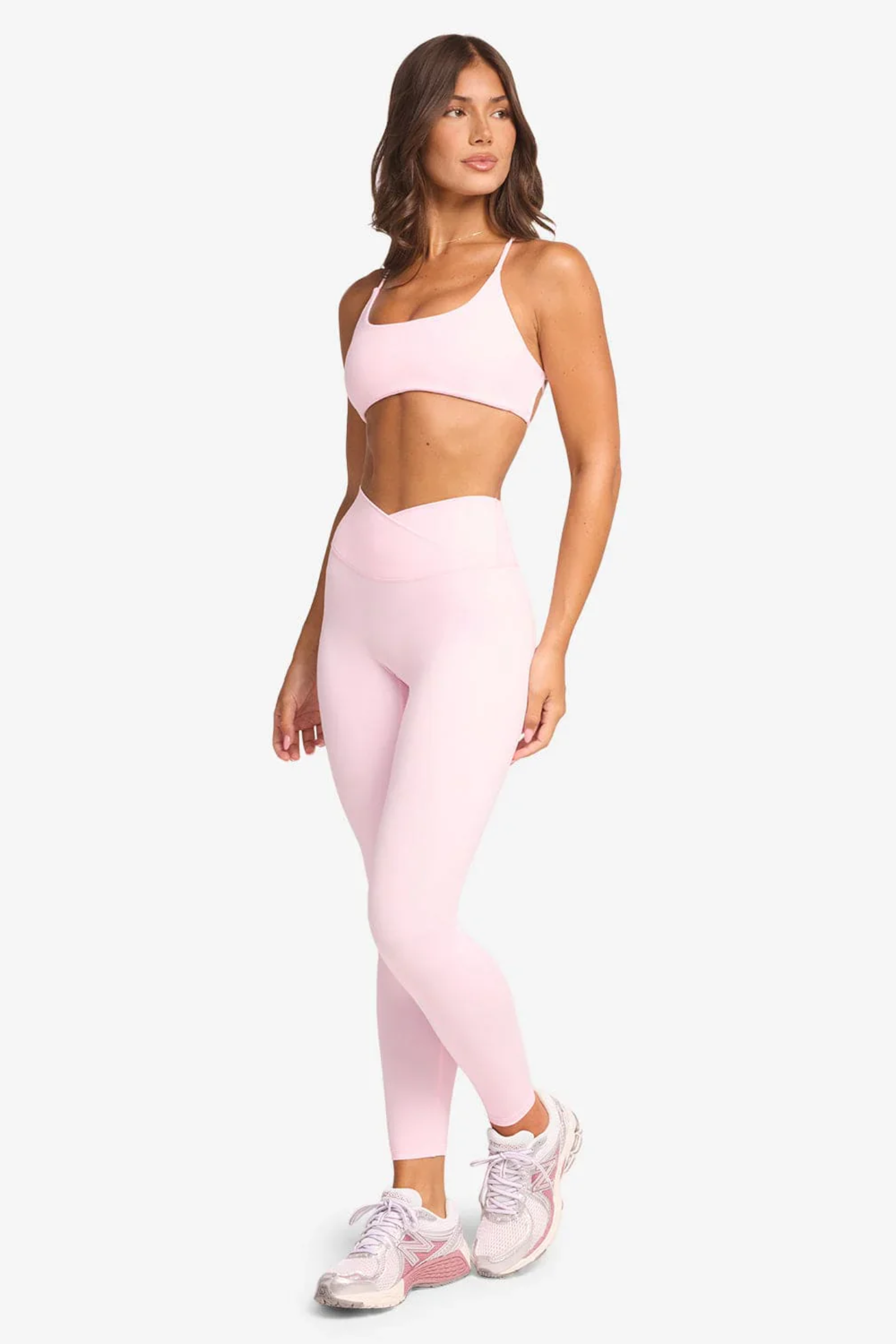 Legging Croisé – Rose Doux