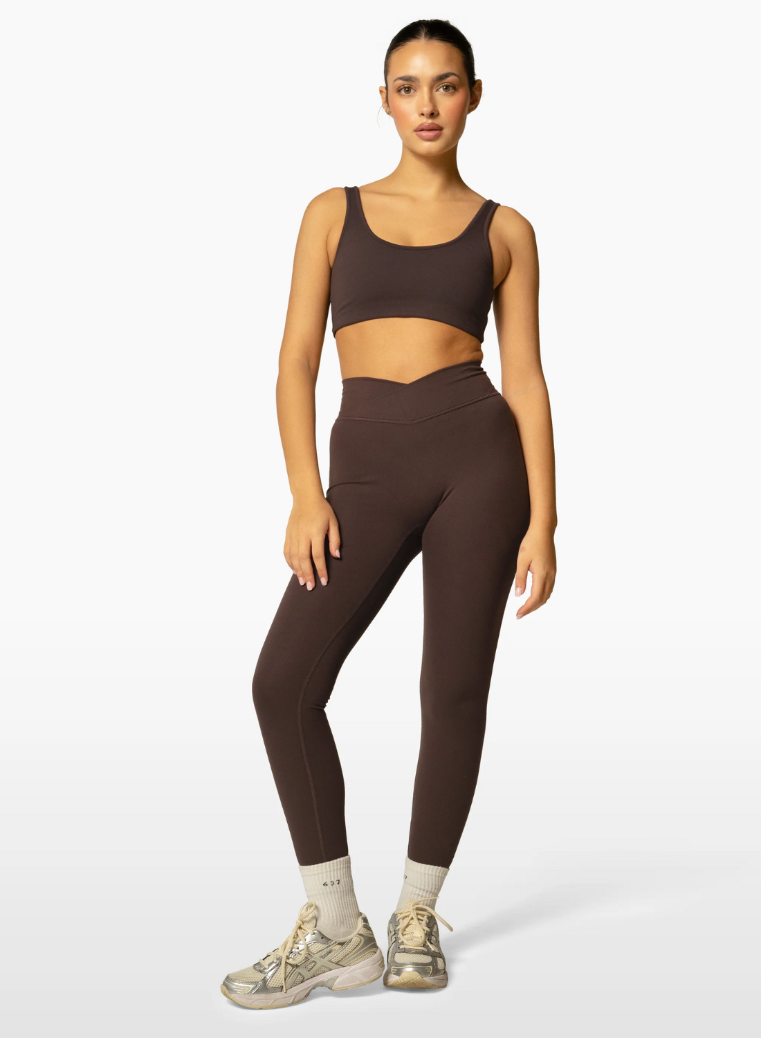 Legging Croisé – Marron Pécan